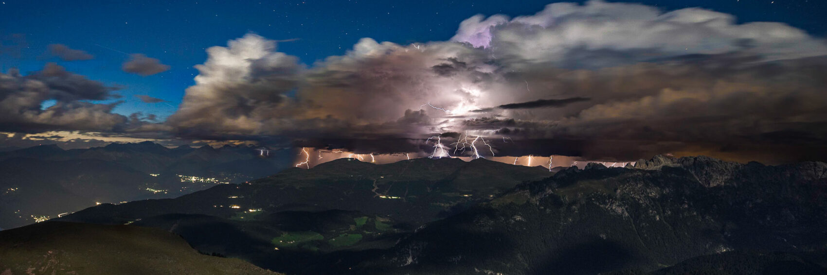Seceda Massiv – Gewitter über Lüsen