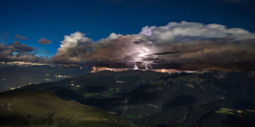 Seceda Massiv – Gewitter über Lüsen