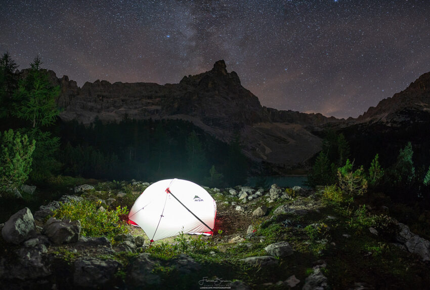 Eine Nacht am Lago di Sorapiss