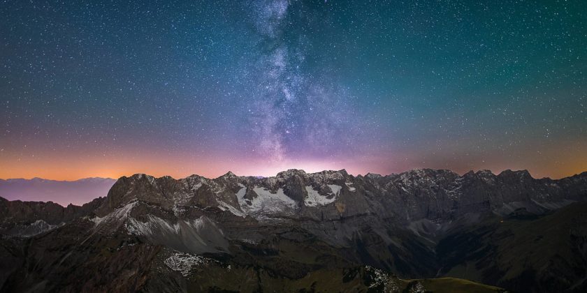 Milchstraße über dem Karwendel