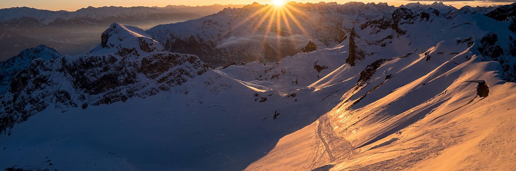 Sonnenuntergang über dem Rofan