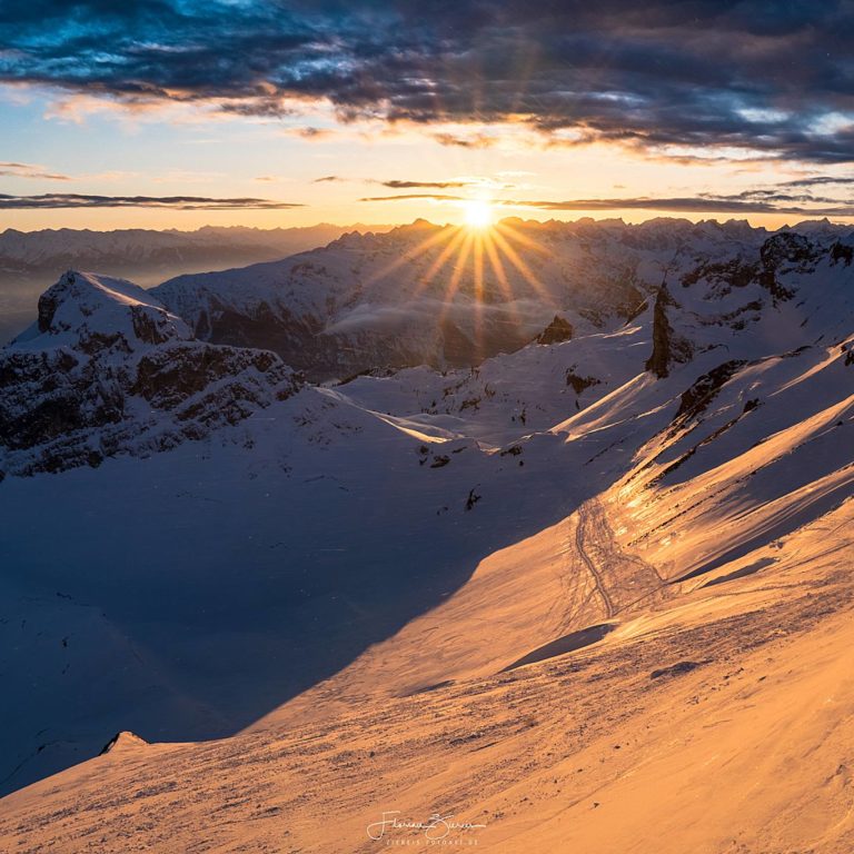 Sonnenuntergang über dem Rofan