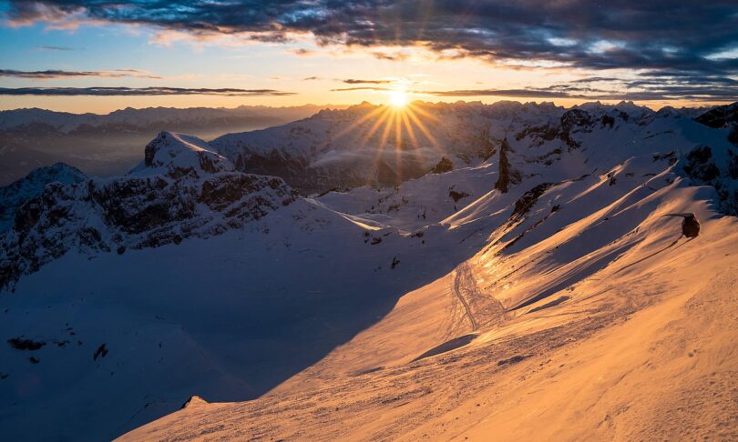 Sonnenuntergang über dem Rofan