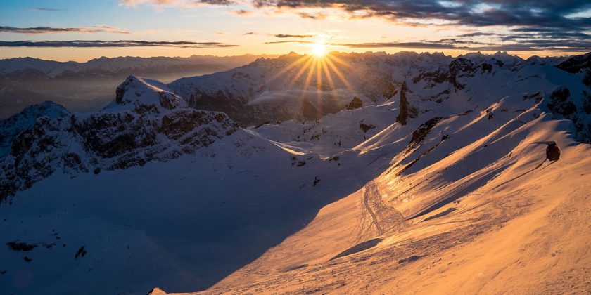 Sonnenuntergang über dem Rofan