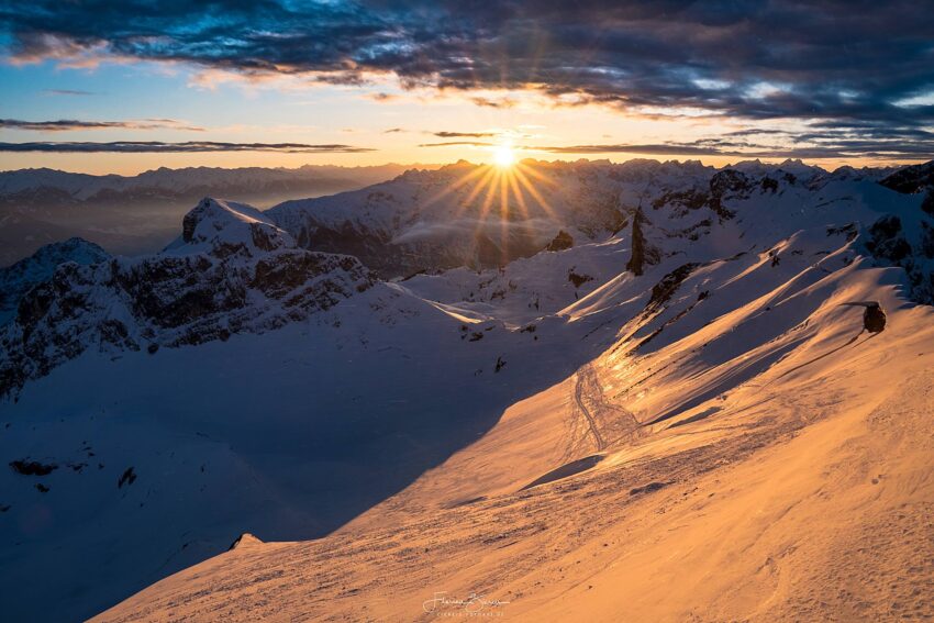 Sonnenuntergang über dem Rofan