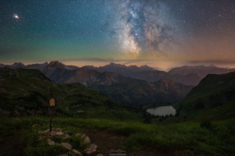 Die Milchstraße über dem Seealpsee
