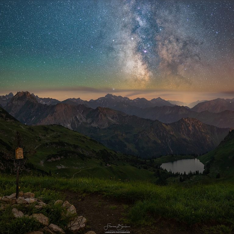 Die Milchstraße über dem Seealpsee