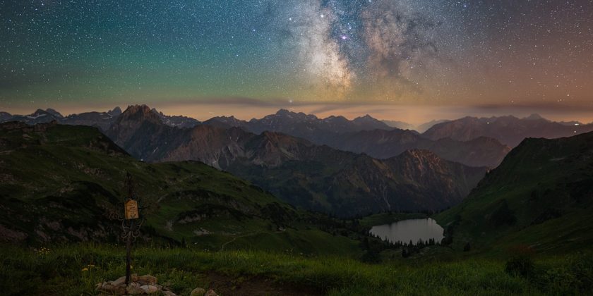 Die Milchstraße über dem Seealpsee