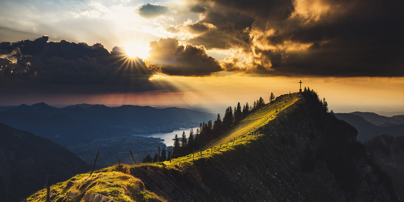 Sonnenuntergang im Tegernseer Tal