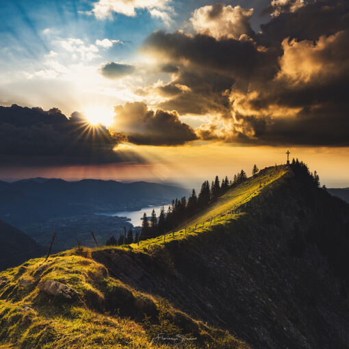 Sonnenuntergang im Tegernseer Tal