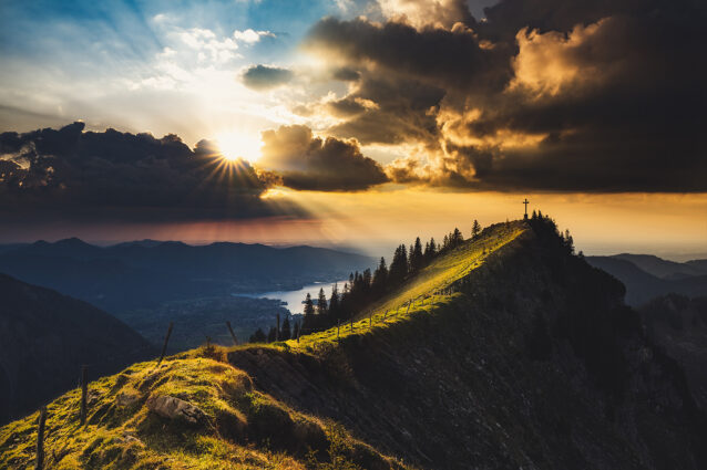 Sonnenuntergang im Tegernseer Tal