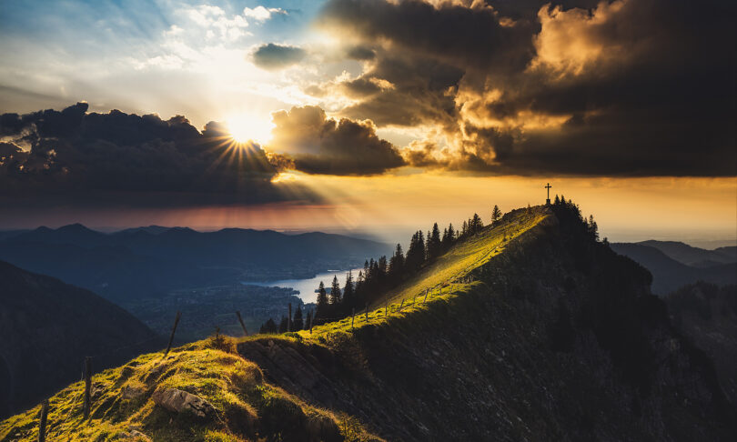 Sonnenuntergang im Tegernseer Tal