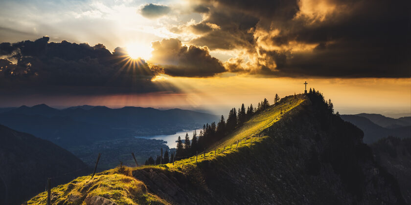 Sonnenuntergang im Tegernseer Tal