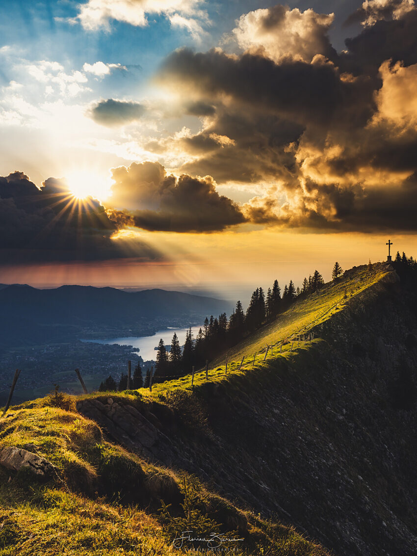 Sonnenuntergang im Tegernseer Tal