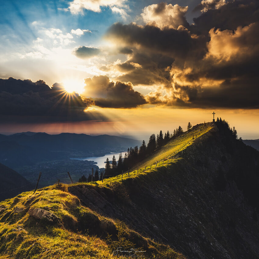 Sonnenuntergang im Tegernseer Tal