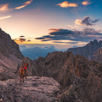 Sonnenaufgang in den Dolomiten