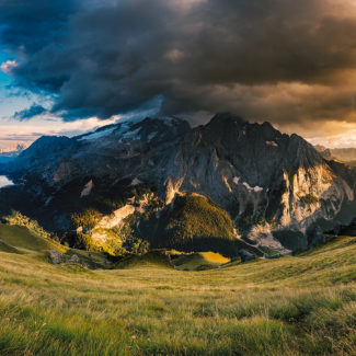 Gewitterstimmung in den Dolomiten