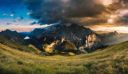 Gewitterstimmung in den Dolomiten