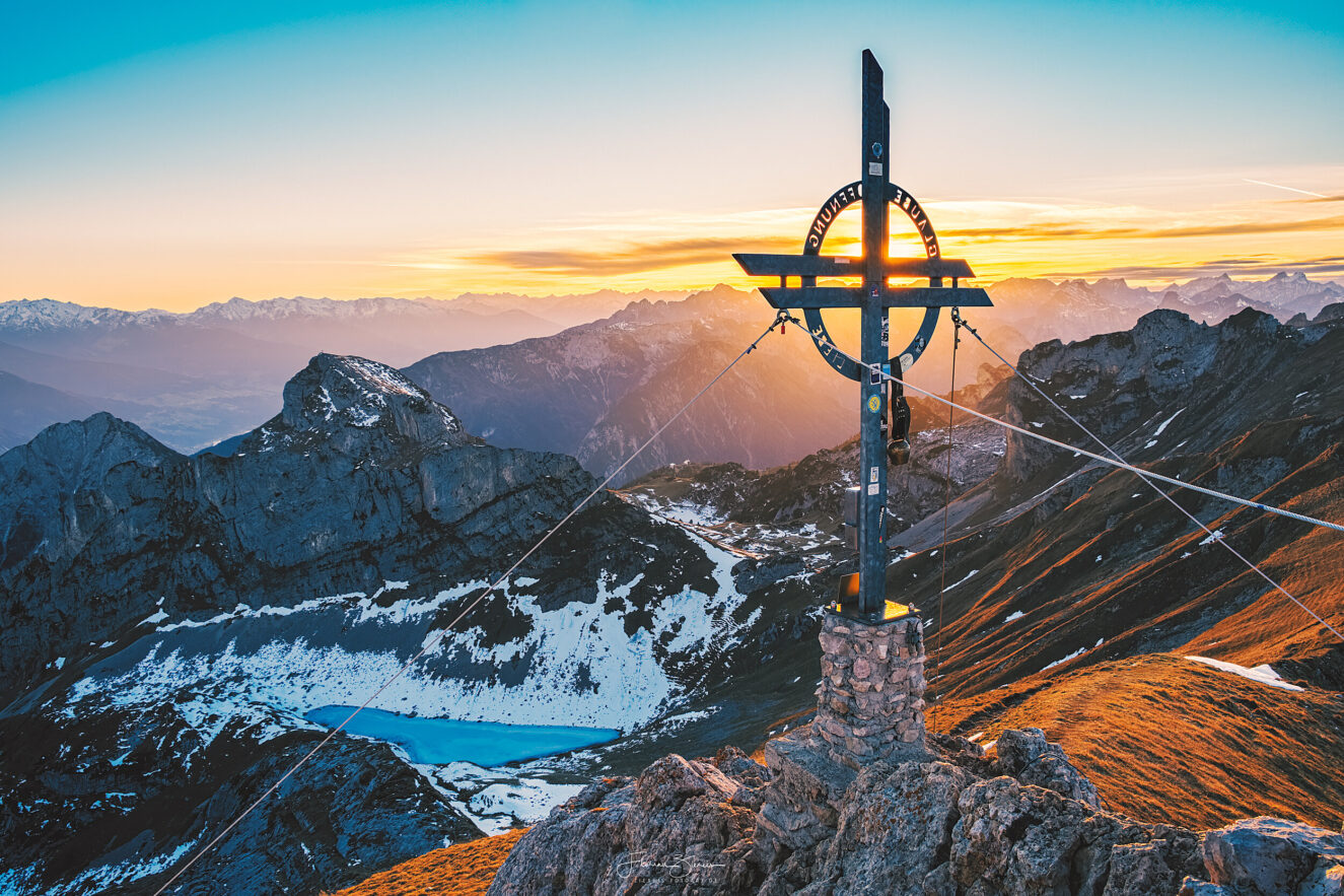 Die Rofanspitze bei Sonnenuntergang Die Rofanspitze bei Sonnenuntergang
