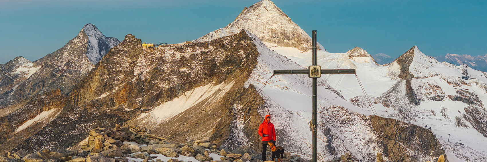 Sonnenaufgang am Hohen Riffler (3231m) im Zillertal