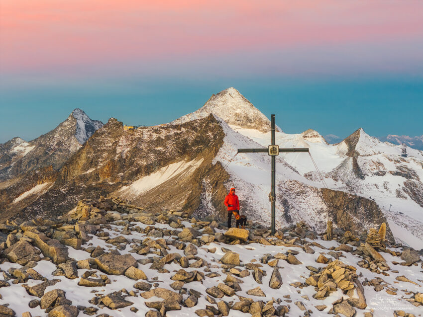 Sonnenaufgang am Hohen Riffler (3231m) im Zillertal