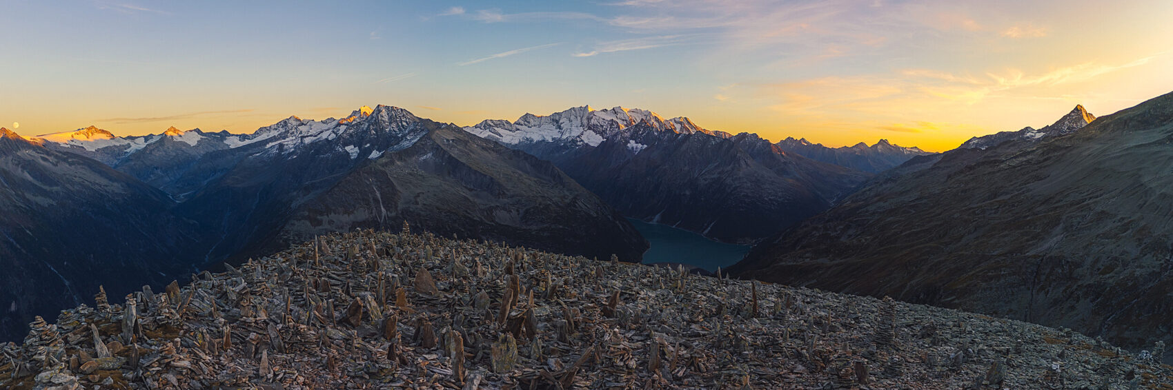 Sonnenuntergang am Peterköpfl im Zillertal