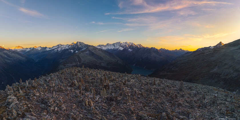 Sonnenuntergang am Peterköpfl im Zillertal